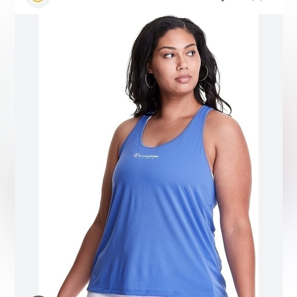 Women's Champion Plus Absolute Eco Racerback Tank Deep Forte Blue 4X - Picture 2 of 14